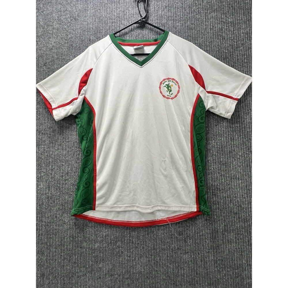 SOBO Miller Lite Soccer Jersey Ben Frias 10 Fabio Cannavaro White Green Red 2XL